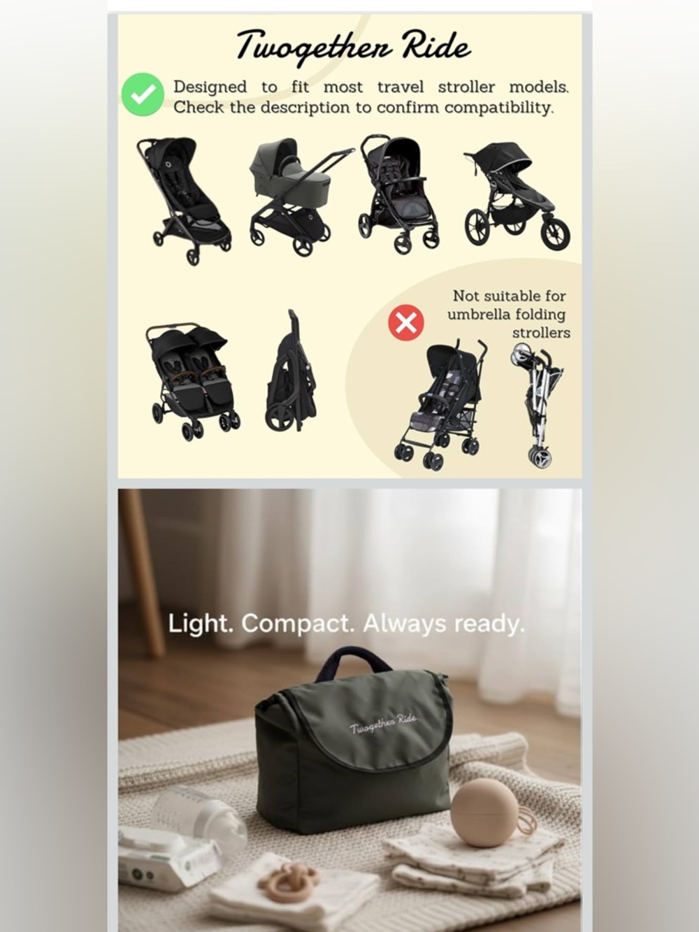 Twogether Ride Stroller Attachment. - Picture 4 of 11